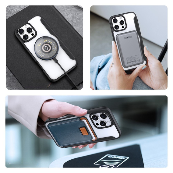 Dux Ducis Obal na mobil pre iPhone 16 Pro, Skin X Pro, MagSafe, čierne