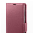 Puzdro pre Xiaomi 14T Pro, ERBORD Glossy Litchi, flipová peňaženka, červené