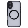 Magnetické puzdro Dual Glass MagSafe pre iPhone 16, čierne