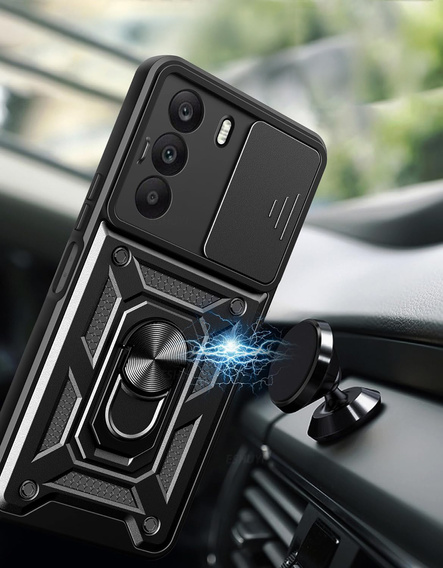 Obal na mobil pre Realme C71, CamShield Slide, čierne