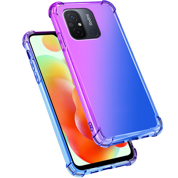 Puzdro pre Xiaomi Redmi 12C, Gradient Dropproof, Fialová / modrá