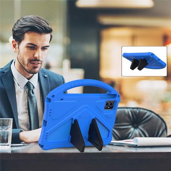 Detské puzdro pre T Tablet 2 5G, so stojanom a rukoväťou, modré