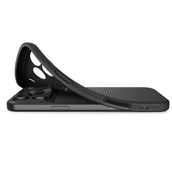 Puzdro Spigen Liquid Air pre iPhone 17 Pro Max, matná čierna