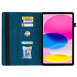Puzdro pre iPad 10.9 2022 10 Gen, Classic, s priestorom pre stylus, modré
