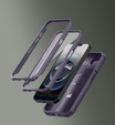 Obrnené puzdro pre iPhone 16e, Dexnor CamProtect MagSafe, fialové