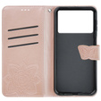 Klapkové puzdro pre Xiaomi Poco X6 Pro 5G, Butterfly, fialové