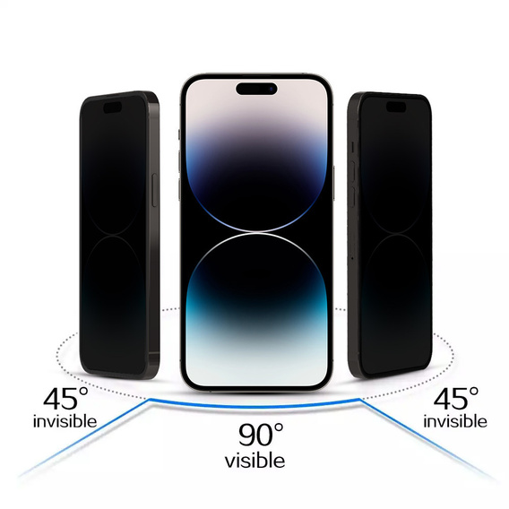 Súkromné tvrdené sklo pre iPhone 17