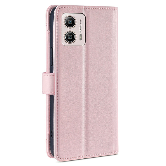 Klapkové puzdro pre Motorola Moto G53 5G/ G23 4G/ G13 4G, Wallet Zipper Pocket, čierne