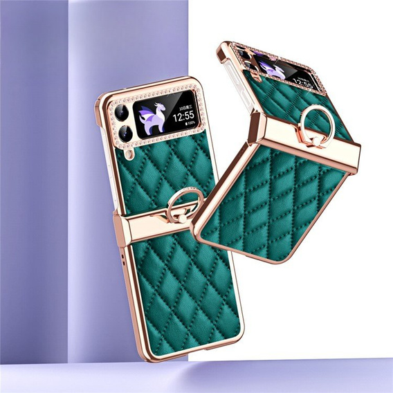 Puzdro pre Samsung Galaxy Z Flip 4 5G, Rhombus Grid