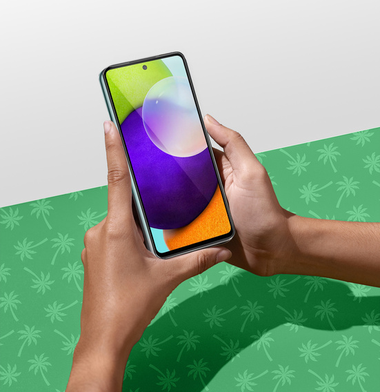 5D Full Glue Smart Palm tvrdené sklo pre Samsung Galaxy A52/A52s