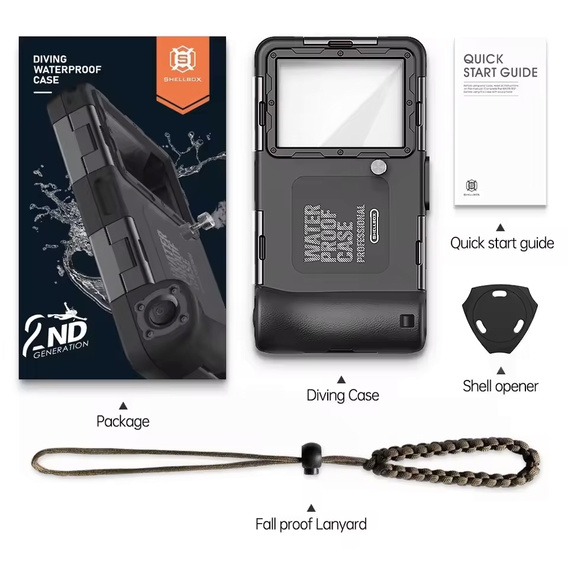 Vodotesné puzdro Shellbox 2. generácie pre smartfóny 4,7„-6,7“