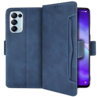 Klapkové puzdro pre Oppo Reno 5 5G, Card Slot, modré