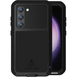 Love Mei Obal na mobil pre Samsung Galaxy S23, armored with glass, čierne