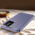 Flipové puzdro pre Samsung Galaxy A55 5G, Smart View Wallet, fialové