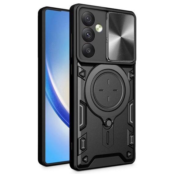Pancierované puzdro pre Samsung Galaxy A54 5G, CamShield Slide, čierne
