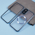 Magnetické puzdro Dual Glass MagSafe pre iPhone 16, modré