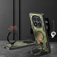 Puzdro pre Xiaomi Redmi Note 14 Pro+ 5G, Military MagSafe, zelený + sklo 9H