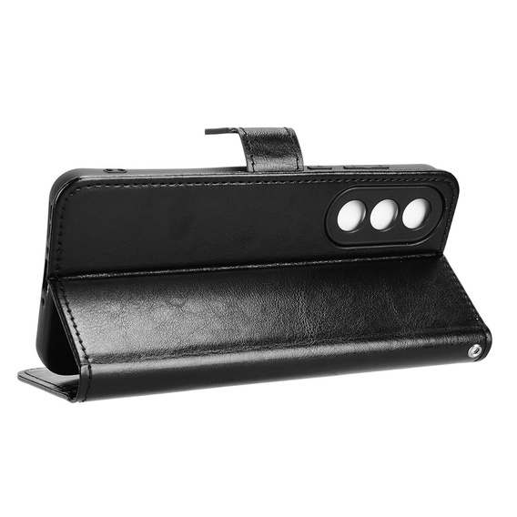 Klapkové puzdro pre OnePlus Nord 5, Crazy Horse Wallet, čierne