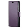 ERBORD Lesklá peňaženka Litchi s chlopňou pre Motorola Moto G86 5G / G86 Power 5G