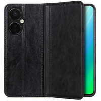 Obal na mobil pre OnePlus Nord CE 3 Lite, Wallet Litchi Leather, čierne