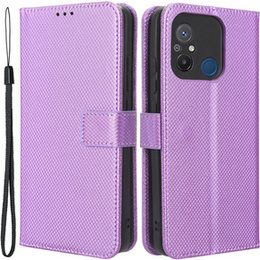 Klapkové puzdro pre Xiaomi Redmi 12C, Wallet, Smart Magnet, fialové