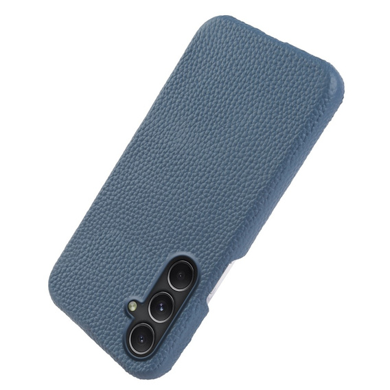 Kožené puzdro pre Samsung Galaxy A54, Genuine Leather, modré