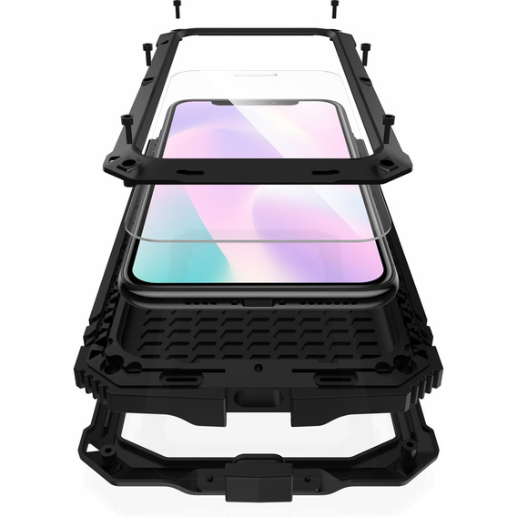 Obrnené puzdro pre iPhone 11 Pro Max, R-JUST, čierne