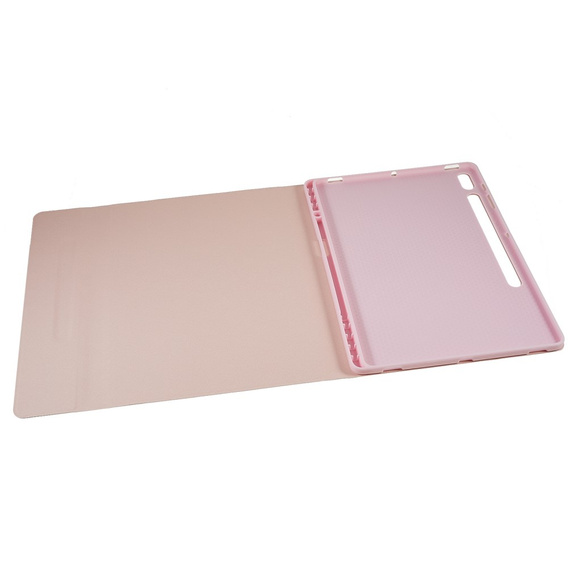 Puzdro + klávesnica Galaxy Tab S7+ Plus / S8+ Plus /S7 FE T730 T733, Pen Slot, ružové rose gold