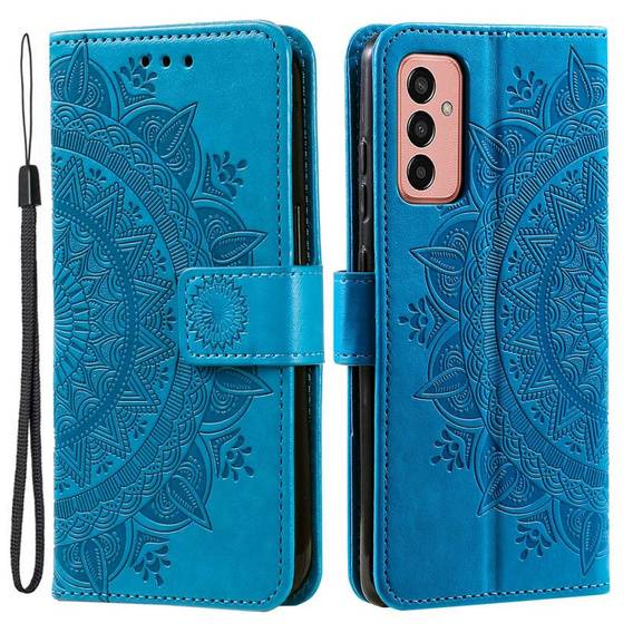 Klapkové puzdro pre Samsung Galaxy A14 4G/5G, Mandala, modré