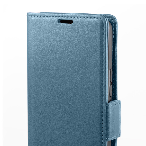 Puzdro pre Samsung Galaxy A36, ERBORD Glossy Litchi, flipová peňaženka, modré