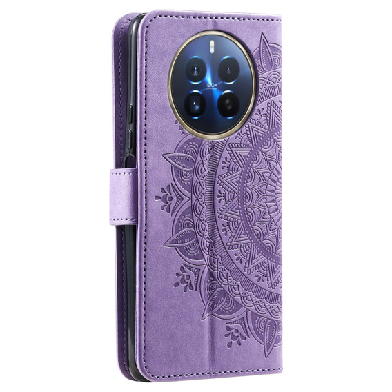 Klapkové puzdro pre Realme 12 Pro 5G / 12 Pro+ 5G, Mandala, fialové
