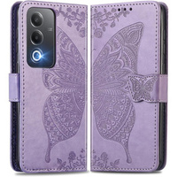 Klapkové puzdro pre Oppo A80, Butterfly, fialové