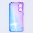 Puzdro pre Oppo Reno8 T, Gradient Dropproof, Fialová / modrá