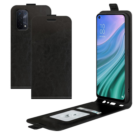 Klapkové puzdro pre OPPO A54 5G / A74 5G / A93 5G, Flip, čierne