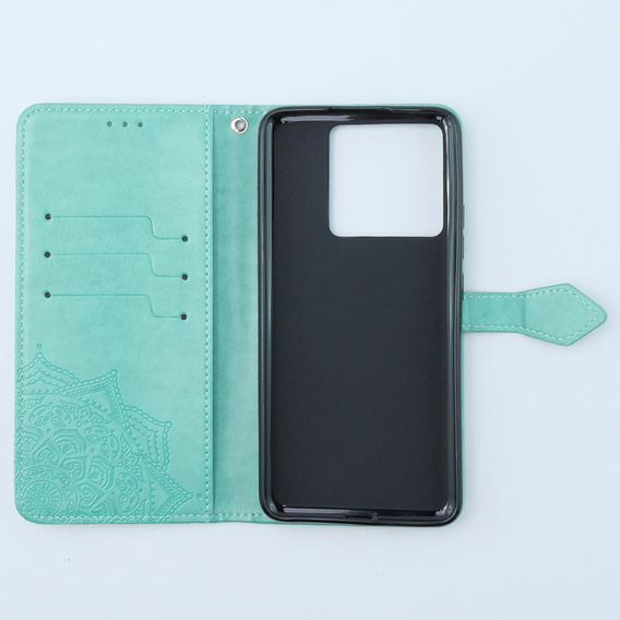 Klapkové puzdro pre Xiaomi 13T / 13T Pro, Mandala, zelený
