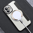 Klapkové puzdro pre iPhone 12, RFID Wallet MagSafe CamShield, čierne