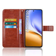 Klapkové puzdro pre Realme 14 5G / Realme 14T 5G, Crazy Horse Wallet, hnedé