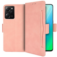 Klapkové puzdro pre Xiaomi Poco X5 Pro 5G, Card Slot, ružové