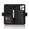 Puzdro s chlopňou pre Oppo Reno 14, slot na kartu, peňaženka, čierne