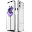 Puzdro pre Nothing Phone 2a, Armor Bumper, s krytom objektívu, strieborné