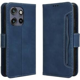 Klapkové puzdro pre Motorola Edge 50 Neo / Motorola ThinkPhone 25, Card Slot, tmavomodré