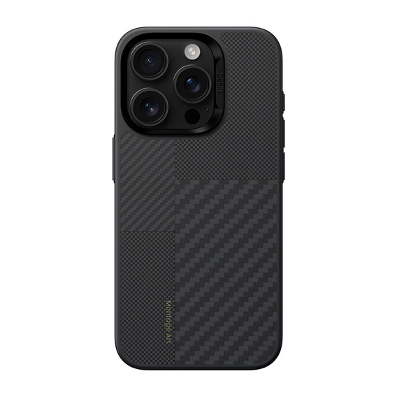 Puzdro BENKS Kevlar pre iPhone 16 Pro, pre MagSafe, Carbon Fiber, čierne