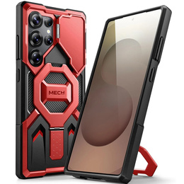 Puzdro pre Samsung Galaxy S25 Ultra, Tongate MECH MagSafe Series, čierne + 9H tvrdené sklo