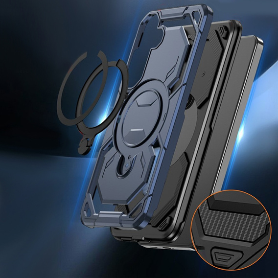 Magnetické puzdro s podstavcom pre Samsung Galaxy A57 5G, modré