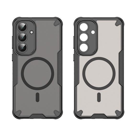 Pancierované puzdro pre Samsung Galaxy S25 FE, pre MagSafe, matné čierne