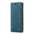 CASEME puzdro pre Samsung Galaxy A71, Leather Wallet Case, zelený