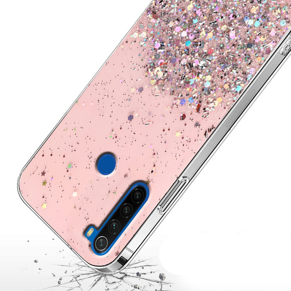 Obal na mobil pre Xiaomi Redmi Note 8T, Glittery, ružové