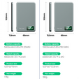 Blavec Power Bank 10000mAh BJ-03 Slim 13,5 mm - Typ C - 22,5 W, MagSafe 3v1 - sivá