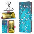 Klapkové puzdro pre Infinix Hot 30, Wallet, sakura, modré