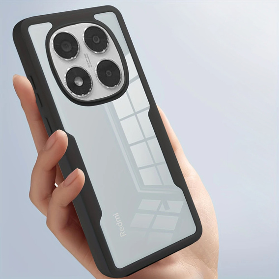 Puzdro pre Xiaomi Redmi Note 14 Pro 5G, Shockproof, s fóliou, čierne